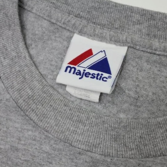 MLB Majestic Philadelphia Phillies 2008 World Series Champions Gray T-Shirt 2XL - Picture 2 of 10